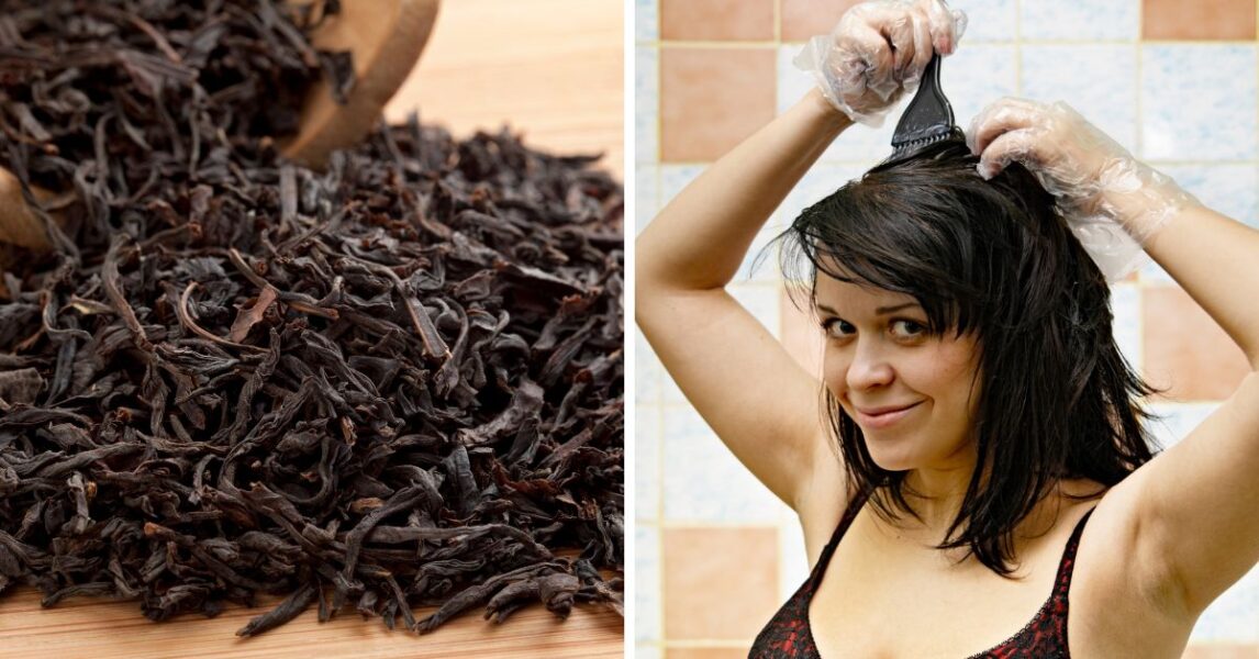 Cómo hacer tinte negro casero para el cabello con té