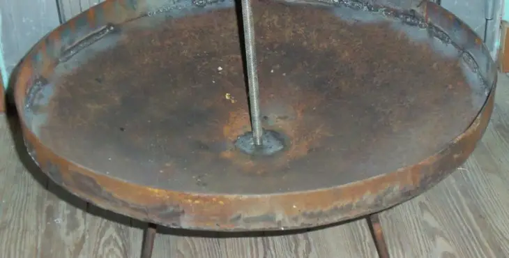 Como curar un disco de arado oxidado