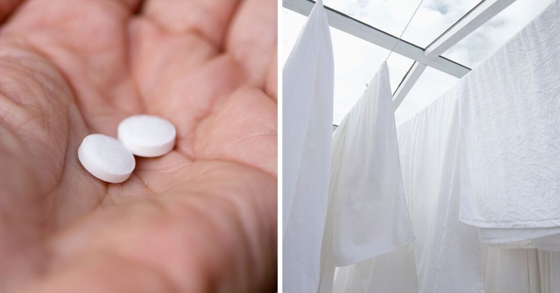 Cómo blanquear ropa blanca con aspirina