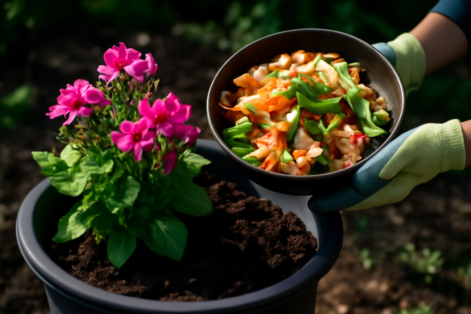 Abono casero con cáscaras de verduras: fertilizante orgánico para acelerar la floración de las plantas