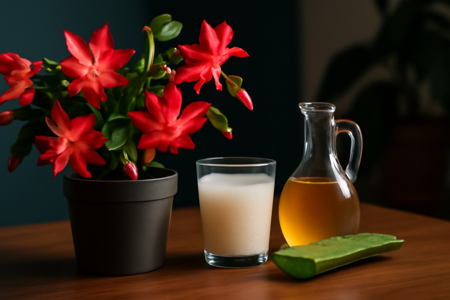 Cómo lograr que el cactus de Navidad florezca: solución casera de agua de arroz y aloe vera