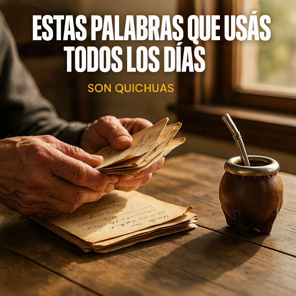 Estas palabras que usás todos los días son quichuas
