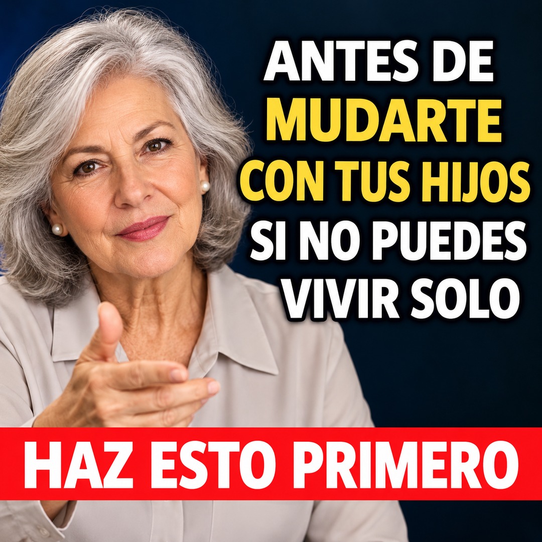 Mujer mayor de cabello plateado hablando con calma sobre cómo decidir dónde vivir