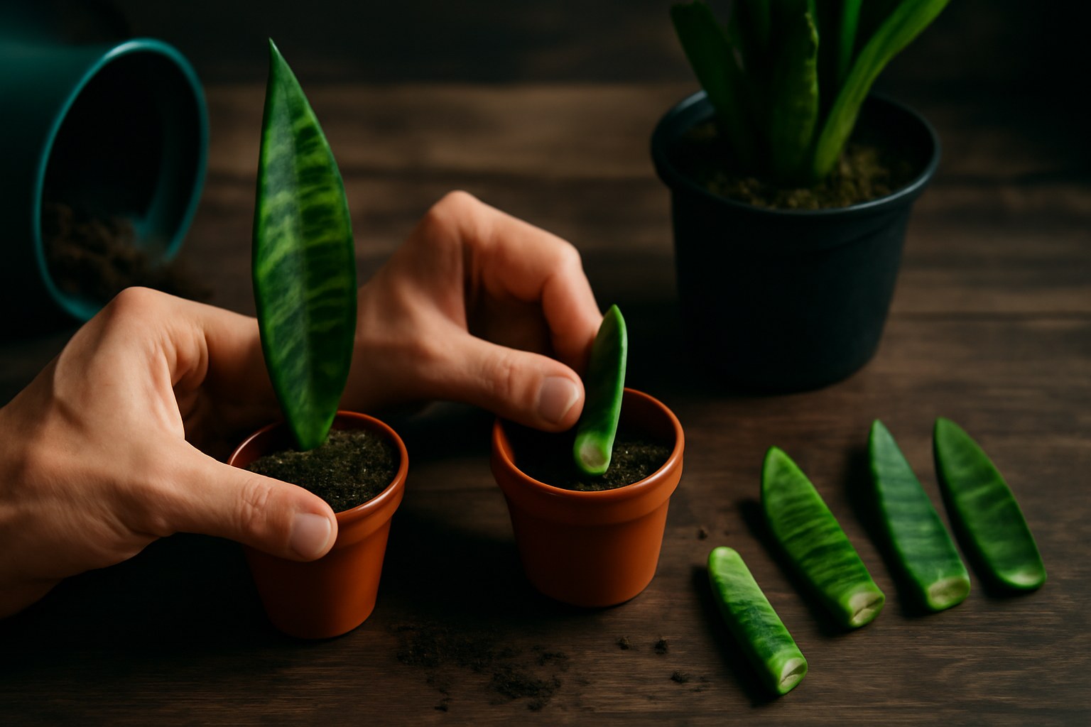 Cómo multiplicar la sansevieria mini (espada de San Jorge) a partir de hojas: guía paso a paso